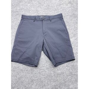 Theory Mens Neoteric Zaine Shorts Navy Blue Technical Stretch Size 31